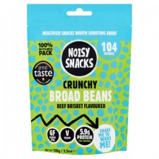 Noisy Snacks Broad Beans Beef Brisket Flavoured 100g