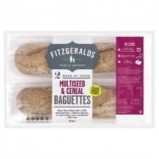 Fitzgeralds Bake at Home Multiseed and Cereal Baguettes 2 per pack