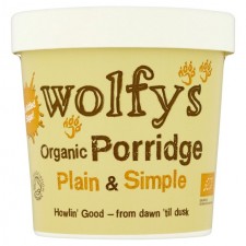 Wolfys Organic Porridge Pot Plain and Simple 60g