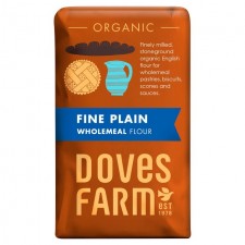 Doves Farm Organic Fine Plain Wholemeal Flour 1kg