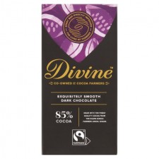 Divine 85% Dark Chocolate Bar 90g