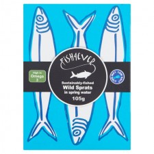 Fish 4 Ever Wild Sprats in Spring Water 105g