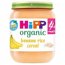 Hipp 4 Month Organic Banana And Rice Cereal 125g