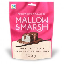 Mallow and Marsh Vanilla Marshmallows coated in Milk Chocolate 100g
