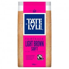 Tate and Lyle Fairtrade Light Brown Soft Sugar 500g