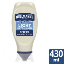 Hellmanns Light Mayonnaise Squeezy 430ml