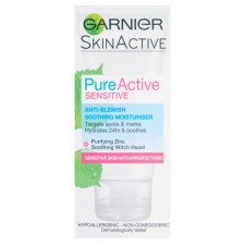 Garnier PureActive Sensitive Anti-Blemish Soothing Moisturiser 50ml