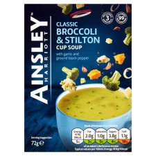 Ainsley Harriott Broccoli And Stilton Cup Soup 3 Sachets