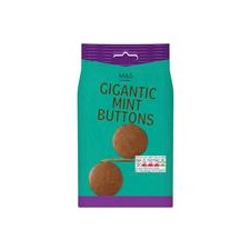 Marks and Spencer Gigantic Milk Chocolate Buttons with Mint 150g