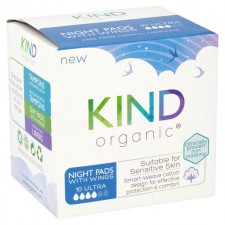 Kind Organic Night Pads with Wings 9 per pack