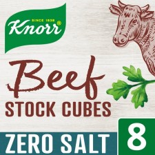 Knorr 8 Beef Stock Cubes Zero Salt 72g