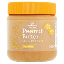 Morrisons 100% Smooth Peanut Butter 340g