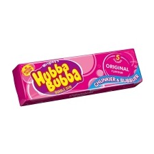 Retail Pack Hubba Bubba Original Flavour Bubble Gum 5 Piece 20 Packs