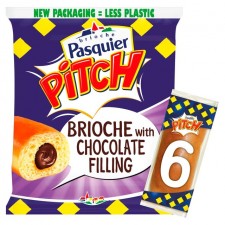 Brioche Pasquier Pitch Chocolate Hazelnut Filled Brioche 6 per pack