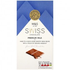 Marks and Spencer Swiss Premium Milk Chocolate 100g