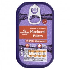 Morrisons Mackerel Fillets In BBQ Sauce 125g
