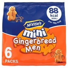McVities Mini Gingerbread Men 6 Packs