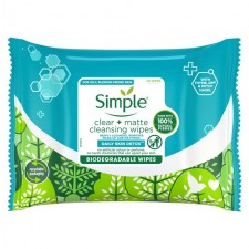 Simple Daily Skin Detox Cleansing Wipes 25 per pack