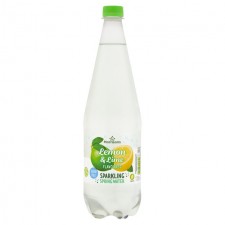 Morrisons No Added Sugar Sparkling Lemon and Lime Spring Water 1L