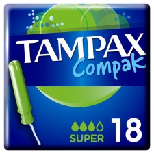 Tampax Compak with Applicator Super 18