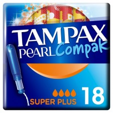 Tampax Compak Pearl Super Plus 18
