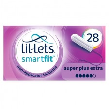 Lillets Non Applicator Super Plus Extra Tampons 28 per pack