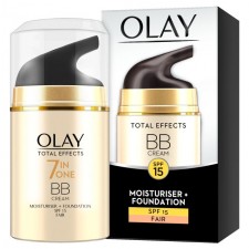 Olay Total Effects Touch Of Foundation Moisturiser BB Cream with SPF 15 Fair 50ml