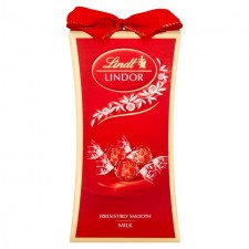 Lindt Lindor Milk Chocolate Bow Gift Box 75g