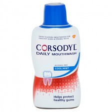 Corsodyl Daily Cool Mint Alcohol Free Mouthwash 500ml