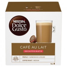 Nescafe Dolce Gusto Cafe Au Lait Decaffeinato 16 Capsules