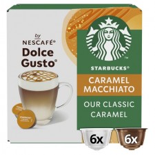 Starbucks Caramel Macchiato By Nescafe Dolce Gusto Pods 12 per pack