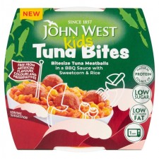 John West Kids Tuna Bites BBQ Sweetcorn Rice 160g