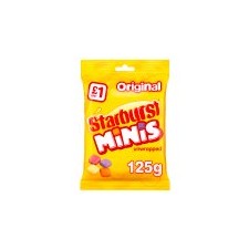 Retail Pack Starburst Minis fruity chews original 12 x 125g