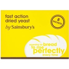 Sainsburys Fast Action Dried Bread Yeast 56g