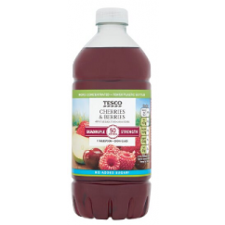 Tesco Quadruple Strength No Added Sugar Cherries and Berries Squash 750Ml