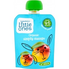 Sainsburys Little Ones Organic Simply Mango Smooth Puree 4mth+ 70g