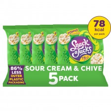 Snack a Jacks Sour Cream and Chive Multipack Rice Cakes 5 x 19g