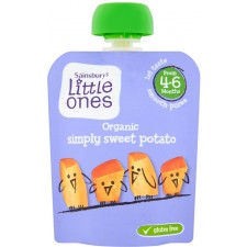 Sainsburys Little Ones Organic Simply Sweet Potato 4mth+ 70g