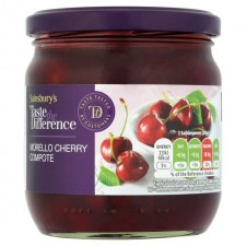 Sainsburys Taste The Difference Morello Cherry Compote 400g