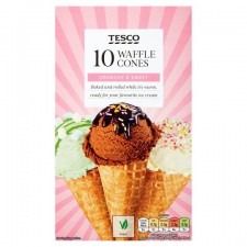Tesco Waffle Cones 10 Pack