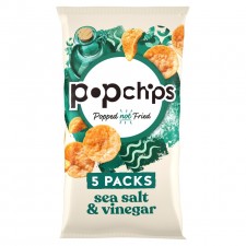 Popchips Sea Salt and VinegarPopped Potato Chips 5 Pack x 17g 
