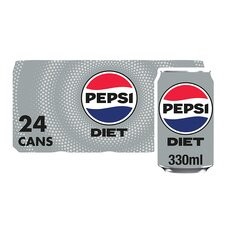 Retail Pack Pepsi Diet 24x330ml Cans