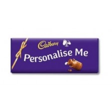 Cadbury Dairy Milk Chocolate with Personalised Message Large Sleeve 180g