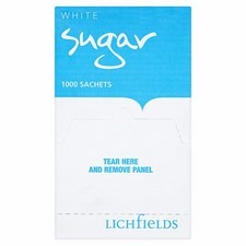 Catering Pack Lichfields White Sugar 1000 Sachets