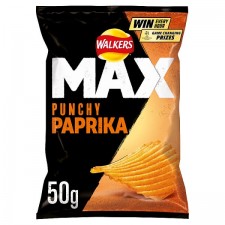 Retail Pack Walkers Max Paprika Crisps 24 x 50g