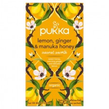 Pukka Tea Organic Lemon Ginger and Manuka Honey 20 Tea Bags