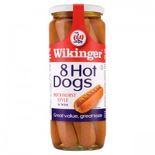 Wikinger 8 Hot Dogs Bockwurst Style in Brine 550g