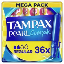 Tampax Compak Pearl Regular 36 per pack