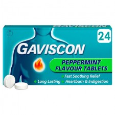 Gaviscon Original Peppermint Tablets 24 per pack