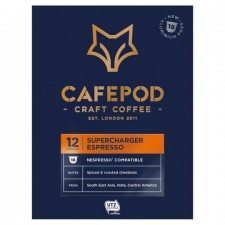 CafePod Supercharger Nespresso Compatible Coffee Capsules 18 per pack 99g